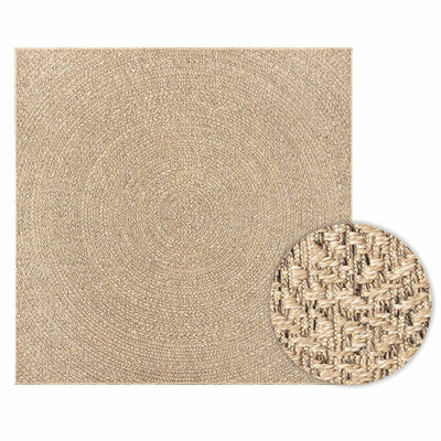 Matto ZIZUR 200x200 cm juuttityyli sisä- ja ulkokäyttöön