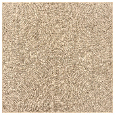 Matto ZIZUR 240x240 cm juuttityyli sisä- ja ulkokäyttöön