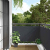 Parvekkeen yksityisyyssuoja antrasiitti 400x75 cm PVC