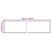 Parvekkeen yksityisyyssuoja antrasiitti 500x75 cm PVC