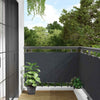 Parvekkeen yksityisyyssuoja antrasiitti 600x75 cm PVC
