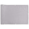Parvekkeen yksityisyyssuoja harmaa 500x90 cm PVC
