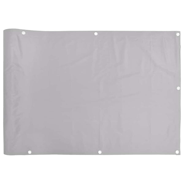 Parvekkeen yksityisyyssuoja harmaa 500x90 cm PVC