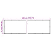 Parvekkeen yksityisyyssuoja harmaa 500x90 cm PVC