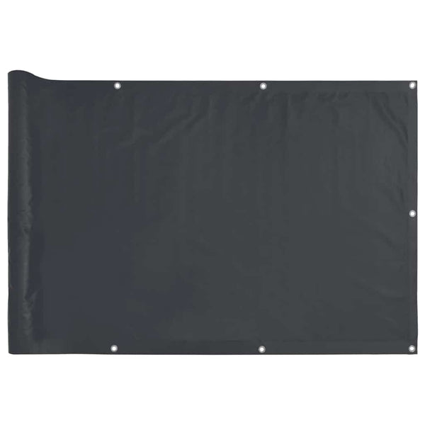 Parvekkeen yksityisyyssuoja antrasiitti 500x120 cm PVC