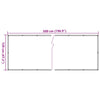 Parvekkeen yksityisyyssuoja antrasiitti 500x120 cm PVC