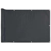 Parvekkeen yksityisyyssuoja antrasiitti 600x120 cm PVC
