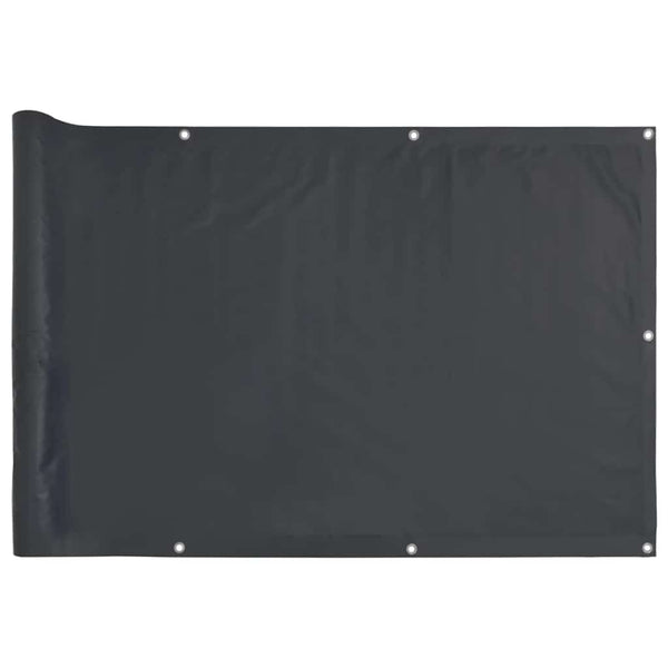 Parvekkeen yksityisyyssuoja antrasiitti 600x120 cm PVC