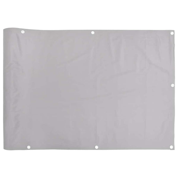 Parvekkeen yksityisyyssuoja harmaa 500x120 cm PVC