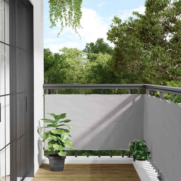 Parvekkeen yksityisyyssuoja harmaa 500x120 cm PVC