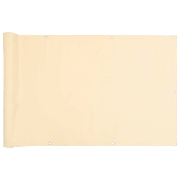Parvekkeen yksityisyyssuoja kerma 300x120 cm PVC