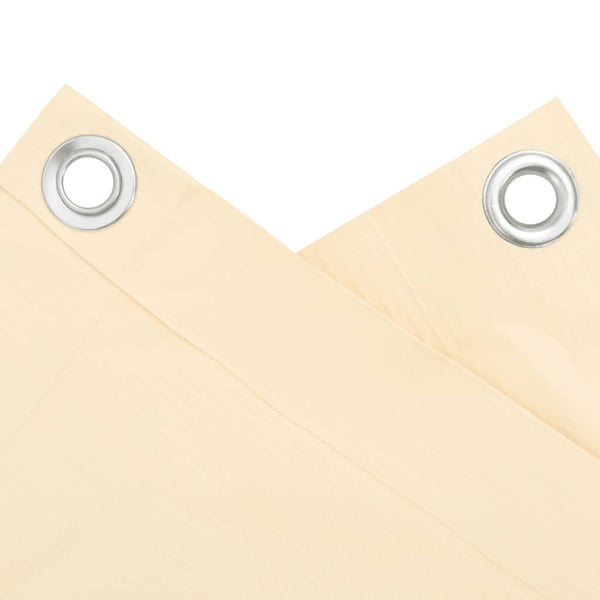 Parvekkeen yksityisyyssuoja kerma 300x120 cm PVC