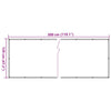 Parvekkeen yksityisyyssuoja kerma 300x120 cm PVC