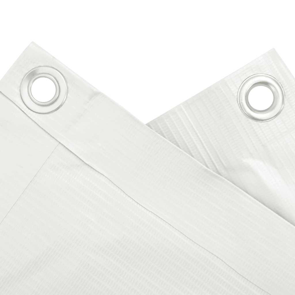 Parvekkeen yksityisyyssuoja valkoinen 500x120 cm PVC