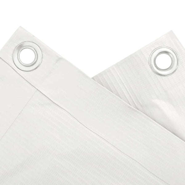 Parvekkeen yksityisyyssuoja valkoinen 700x120 cm PVC