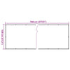 Parvekkeen yksityisyyssuoja valkoinen 700x120 cm PVC