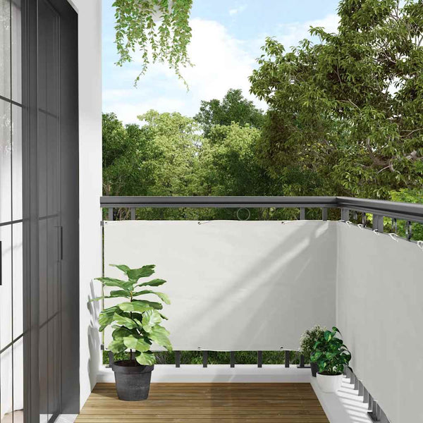 Parvekkeen yksityisyyssuoja valkoinen 800x120 cm PVC