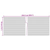 Puutarhan yksityisyydensuojat 10 kpl v.harmaa 252,5x19 cm PVC