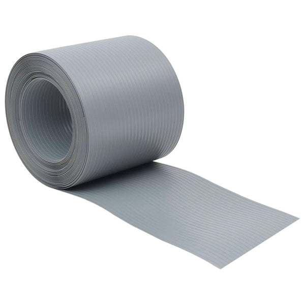 Puutarhan yksityisyydensuojat 10 kpl harmaa 252,5x19 cm PVC