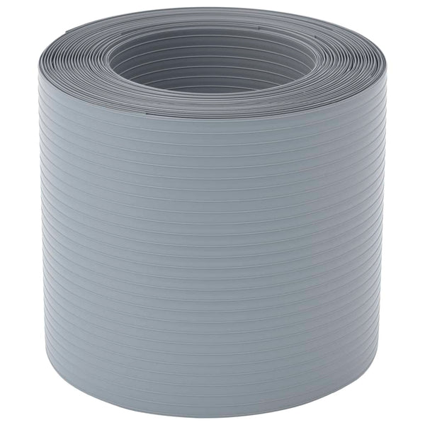 Puutarhan yksityisyydensuojat 10 kpl harmaa 252,5x19 cm PVC