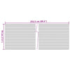 Puutarhan yksityisyydensuojat 10 kpl harmaa 252,5x19 cm PVC