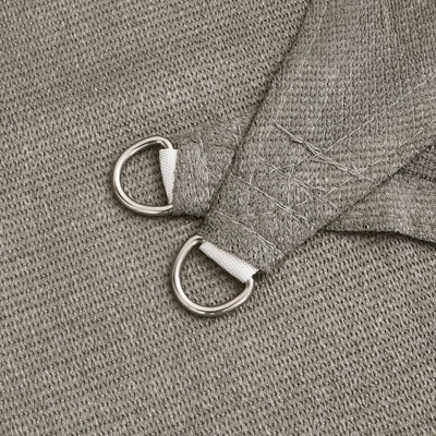 Aurinkopurje 160 g/m² vaaleanharmaa 4,5x4,5 m HDPE