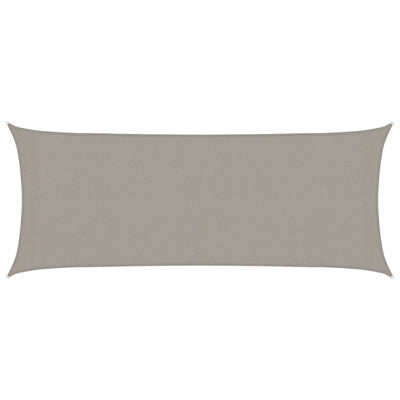 Vaaleanharmaa aurinkopurje Cristodora 2x4,5 m (160 g/m² suorakaide hdpe)