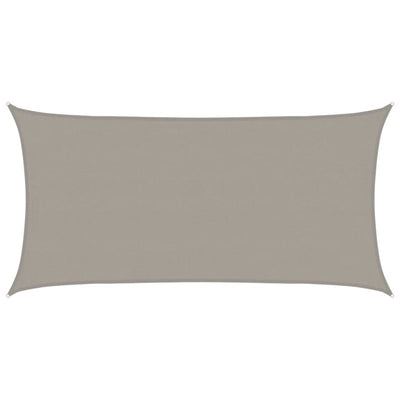 Aurinkopurje 160 g/m² suorakaide vaaleanharmaa 4x7 m HDPE