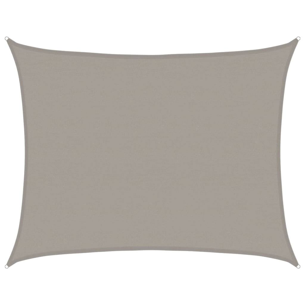 Aurinkopurje 160 g/m² suorakaide vaaleanharmaa 6x7 m HDPE