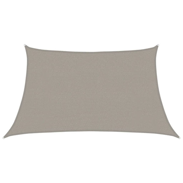 Aurinkokenkäpurje 160 g/m² Puolisuunnikas vaaleanharmaa 3/4x2 m HDPE