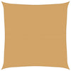 Aurinkokenkäpurje 160 g/m² Neliönmuotoinen hiekka 5x5 m HDPE