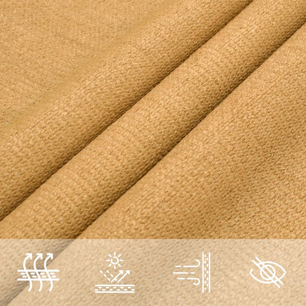 Aurinkopurje 160 g/m² neliö hiekka 7x7 m HDPE