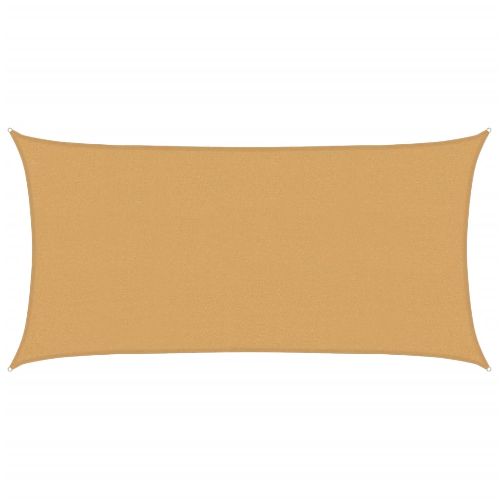 Aurinkopurje 160 g/m² suorakaide hiekka 2,5x4,5 m HDPE
