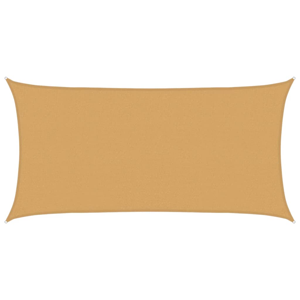 Aurinkopurje 160 g/m² suorakaide hiekka 2,5x5 m HDPE