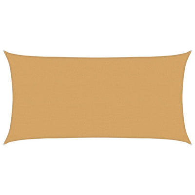 Aurinkopurje 160 g/m² suorakaide hiekka 2,5x5 m HDPE