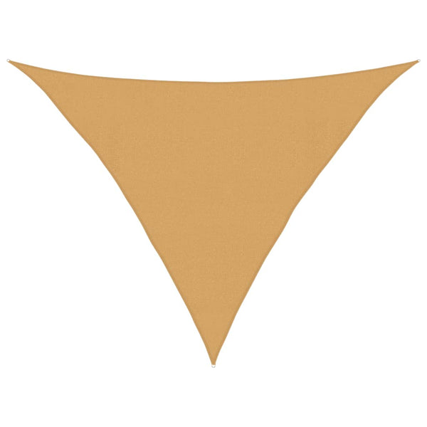Aurinkokenkäpurje 160 g/m² Kolmionmuotoinen hiekka 4x4x5,8 m HDPE