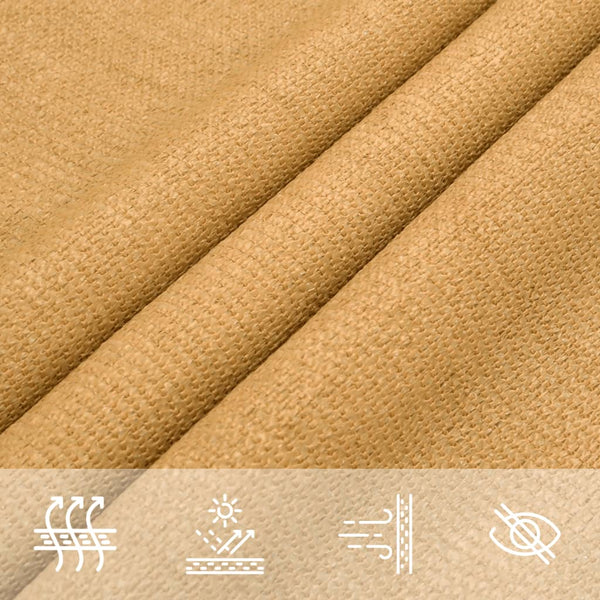 Aurinkokenkäpurje 160 g/m² Puolisuunnikas hiekka 4/5x3 m HDPE
