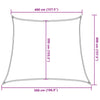 Aurinkokenkäpurje 160 g/m² Puolisuunnikas hiekka 4/5x4 m HDPE