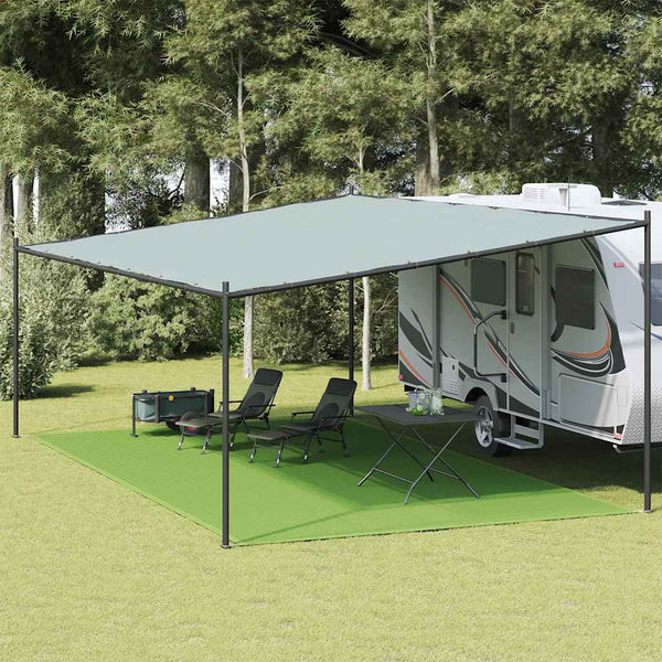 Telttamatto vaaleanvihreä 400x600 cm HDPE