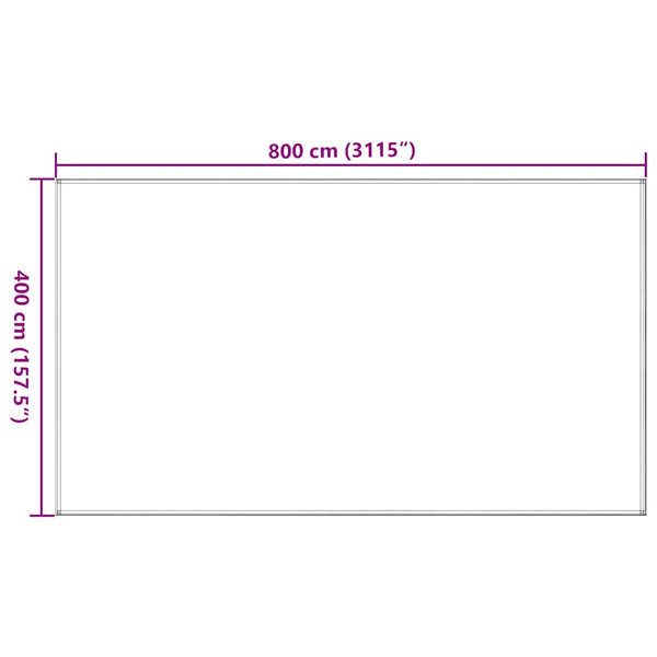 Telttamatto hiekka 400x800 cm HDPE