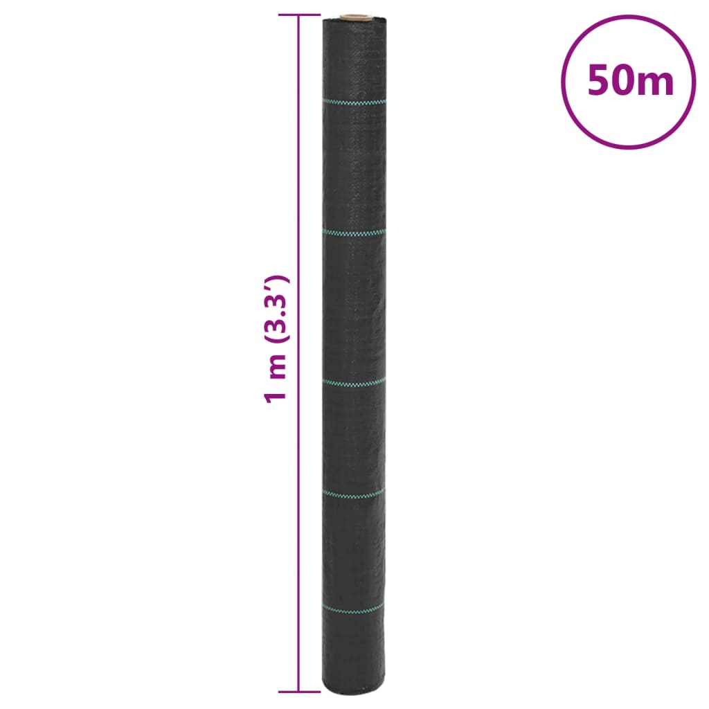 Rikkaruohomatto Paulesti 1x50 m mustana (pp)