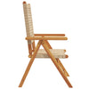 Beige puutarhanojatuolit Alenus 4 kpl (polyrottinki ja puu)