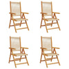 Beige puutarhanojatuolit Danette 4 kpl (akasiapuu)