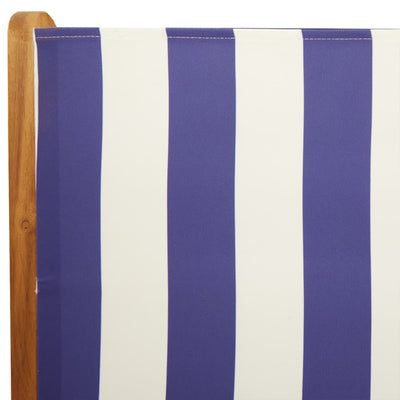 Sininen/valk. puutarhanojatuolit Friend 8 kpl (kangas / akasiapuu)