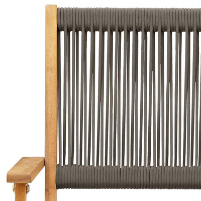 Harmaa taitettavat puutarhatuolit Nectare (6 kpl, akasiapuu)