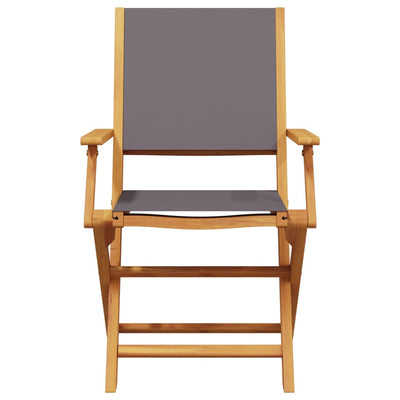 Antrasiitti taitettavat puutarhatuolit Ocheselu 6 kpl (kangas / puu)