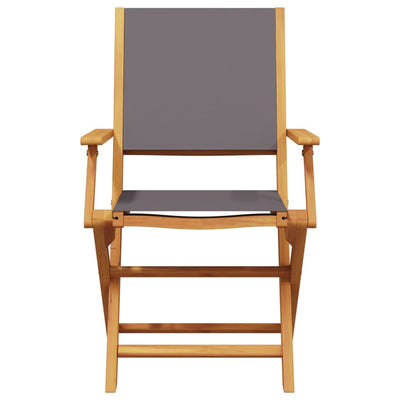 Antrasiitti taitettavat puutarhatuolit Ocheselu 8 kpl (kangas / puu)