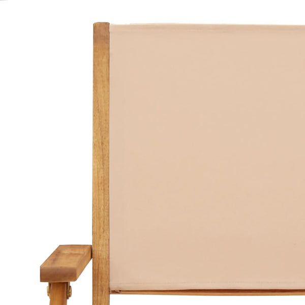 Beige taitettavat puutarhatuolit Ocheselu 8 kpl (kangas ja puu)