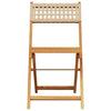 Beige taitettavat puutarhatuolit Sulta 8 kpl (polyrottinki / puu)