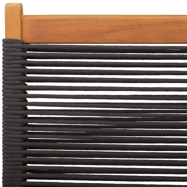 Musta taitettavat puutarhatuolit Encusor (4 kpl akasiapuu)